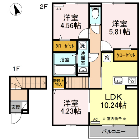 サニーフラットの間取り