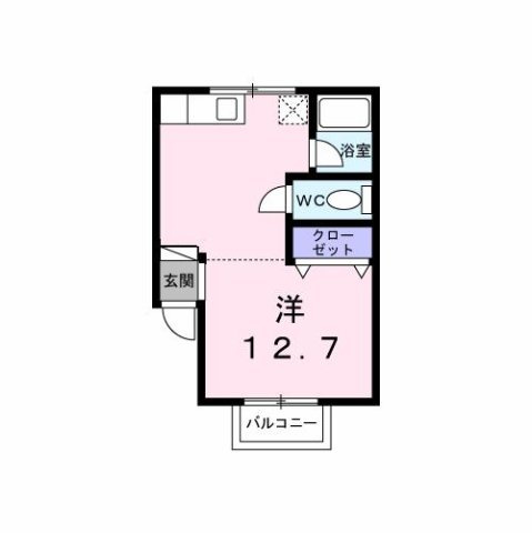 バーン荒町Ｂ棟の間取り