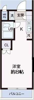 文京区関口１丁目の賃貸マンションの間取り