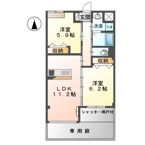 リーフ・スリーリング Ⅰの間取り