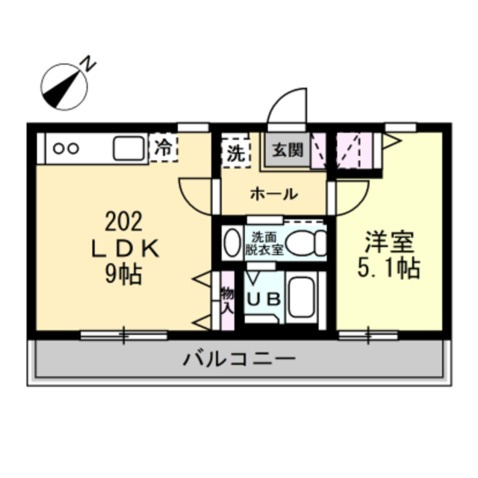 Ballon d’Or中山の間取り