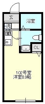 ベイルーム鴨居の間取り