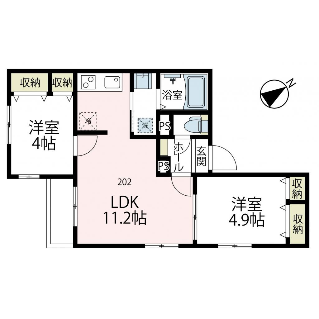 Avenue花月の間取り