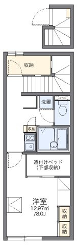 レオパレスいみず北の間取り