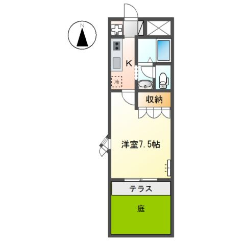 カーサフォンテーヌの間取り
