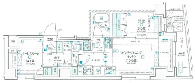 デュオステージ武蔵関の間取り
