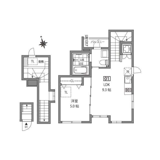 グランエッグス経堂の間取り|間取り図