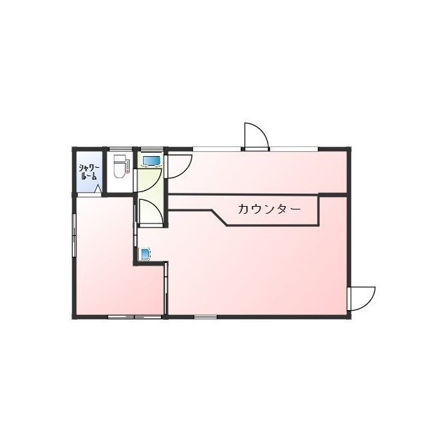 長良校前町5丁目店舗の間取り