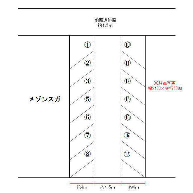 須賀2-2-20駐車場　の間取り