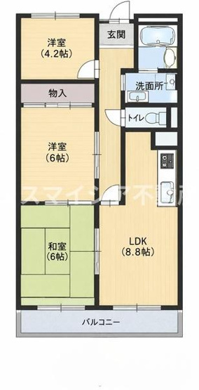 【間取り】 | 枚方ハイツ　7号棟