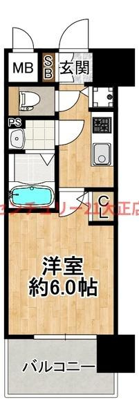 エスリード大阪エヴォルツの間取り