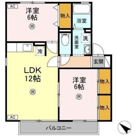 【間取り】 | コート・デ・ボナール　Ａ棟