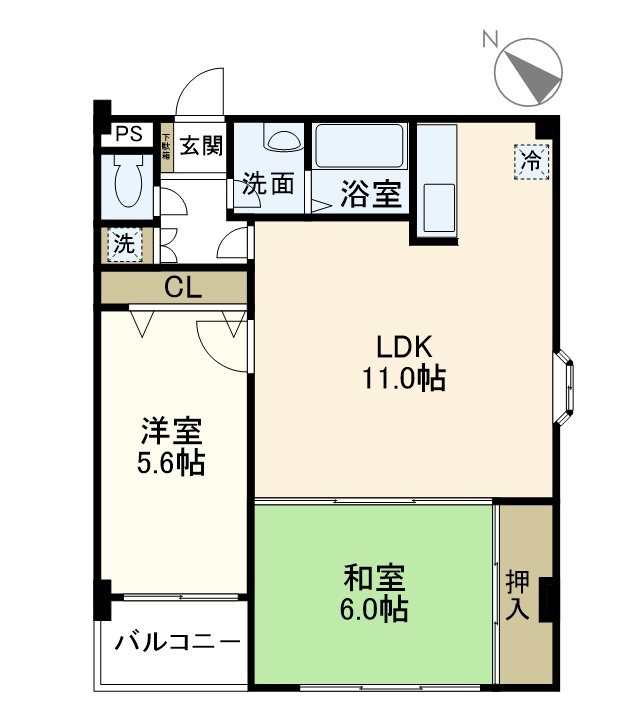 エスタ泉 の間取り