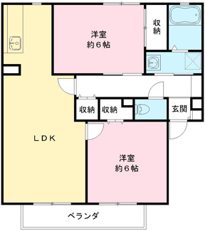 【間取り】 | サンビレッジ花畑Ａ