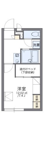 レオパレスＩＳＨＩＤＡの間取り