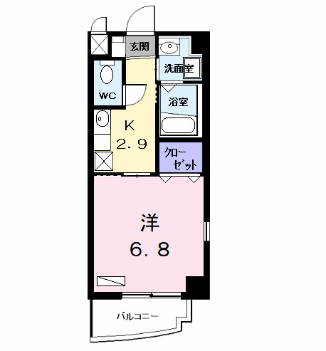 プラシード幸の間取り