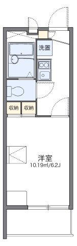 レオパレス恋の坂の間取り