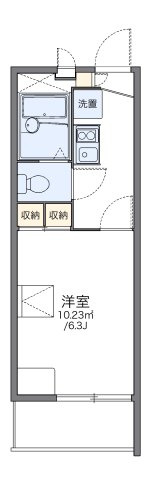 レオパレスヴァーグ難波の間取り
