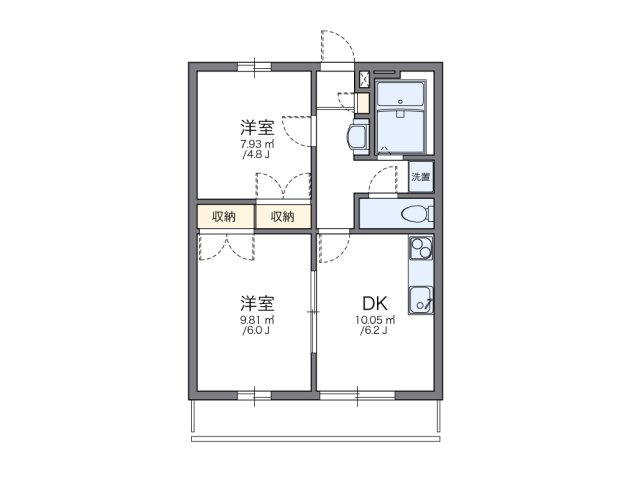 レオパレス７５１の間取り
