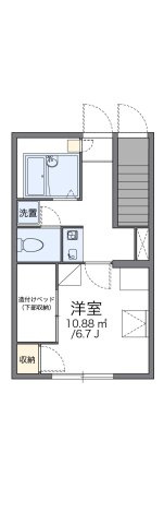 レオパレスマクシェリモラム古淵の間取り
