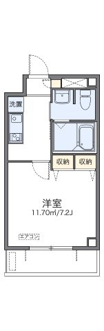 レオパレス香行苑１号の間取り