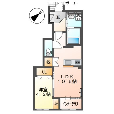仮）スターテラスⅡ八木の間取り