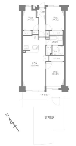 【間取り】 | 武蔵浦和第弐ローヤルコーポ