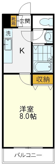 【間取り】 | エクセルいづみ | エクセルいづみ 312号室間取り