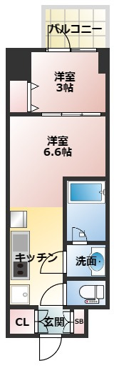 Dimus北浜の間取り
