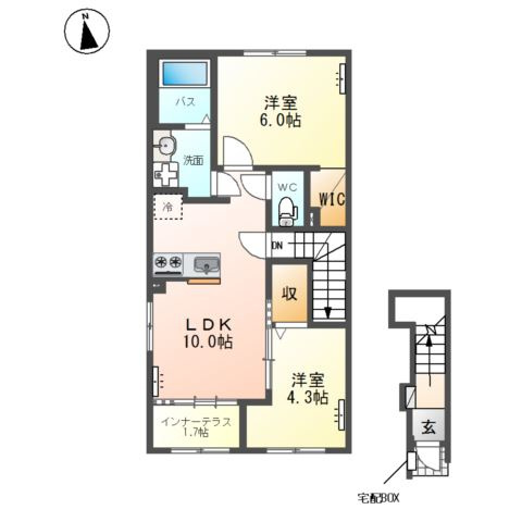 グランスタ　エイアールの間取り