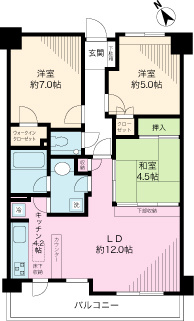 千石パインマンションの間取り