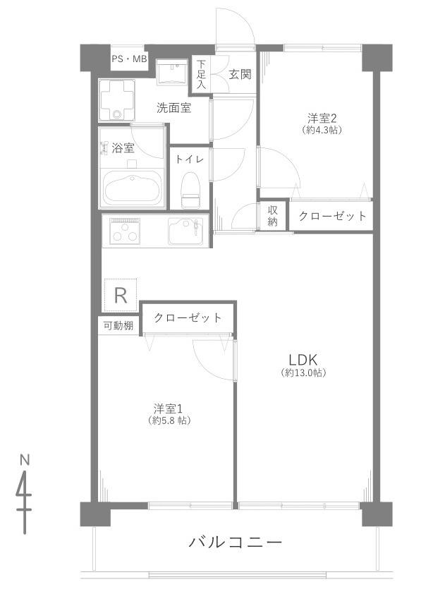 パレ・ドール西船橋の間取り