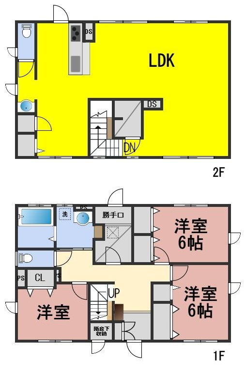 ６７３８３　岐阜市日野北中古戸建の間取り
