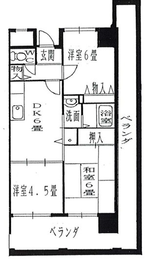 グランドヴィラ香里の間取り