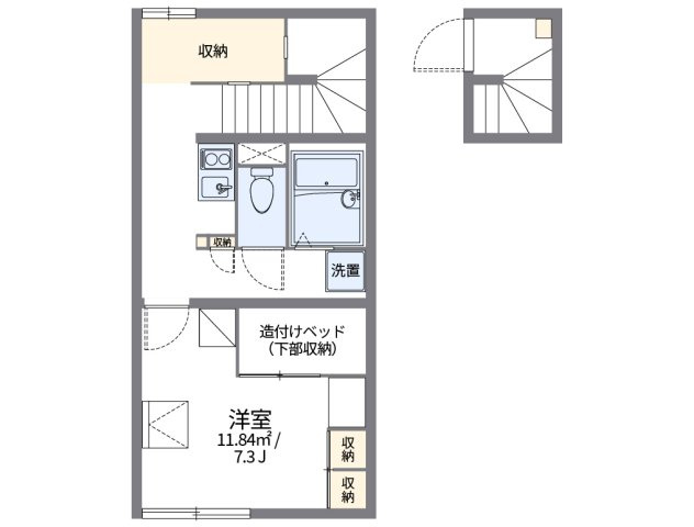 【間取り】 | レオパレス松浜