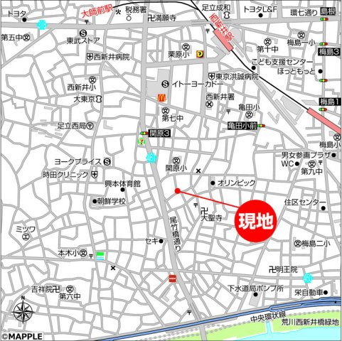 アレーズ・テラの地図