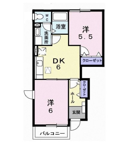 ソレアードＹ・Ｋの間取り