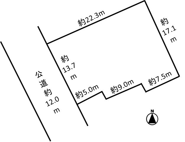 豊川市下長山町北側の売地
