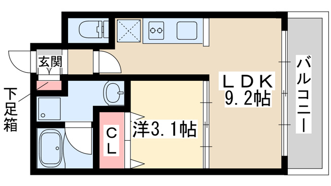 【間取り】 | アーバンフラッツ西中島