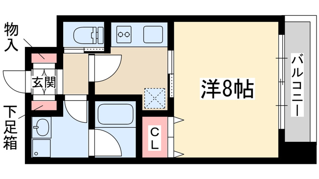 【間取り】 | アーバンフラッツ西中島