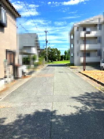 高島市マキノ町高木浜1丁目44坪売地の前面道路含む現地写真
