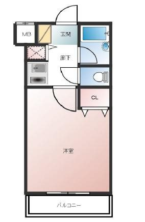 シャトラン弓木壱番館の間取り