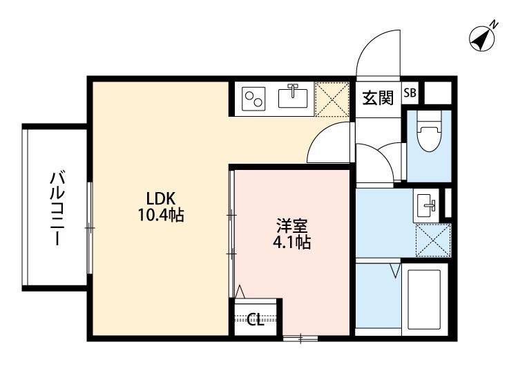 久保町アパートメントの間取り