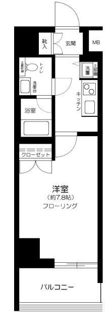プレール・ドゥーク豊洲Ⅱの間取り