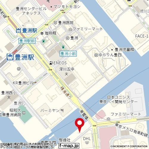プレール・ドゥーク豊洲Ⅱの地図
