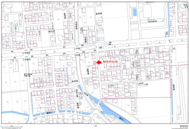 余部区I店舗付き住宅の地図