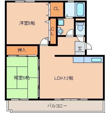 アンフィニール合川の間取り