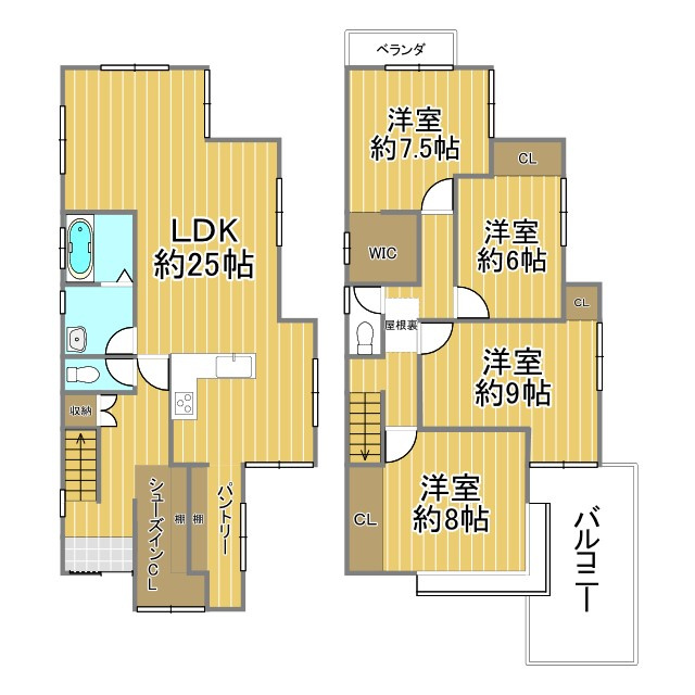 京都府宇治市宇治半白120-61の間取り