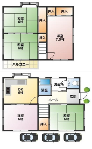 カントリハウス猪名川林田南山の区画図