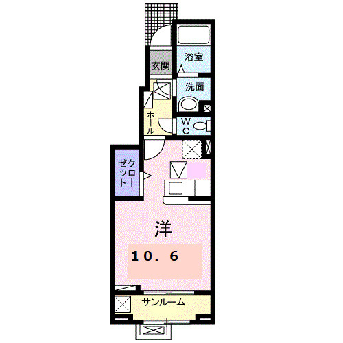 エスポワールＡの間取り
